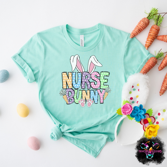Nurse Bunny Doodle Tshirt