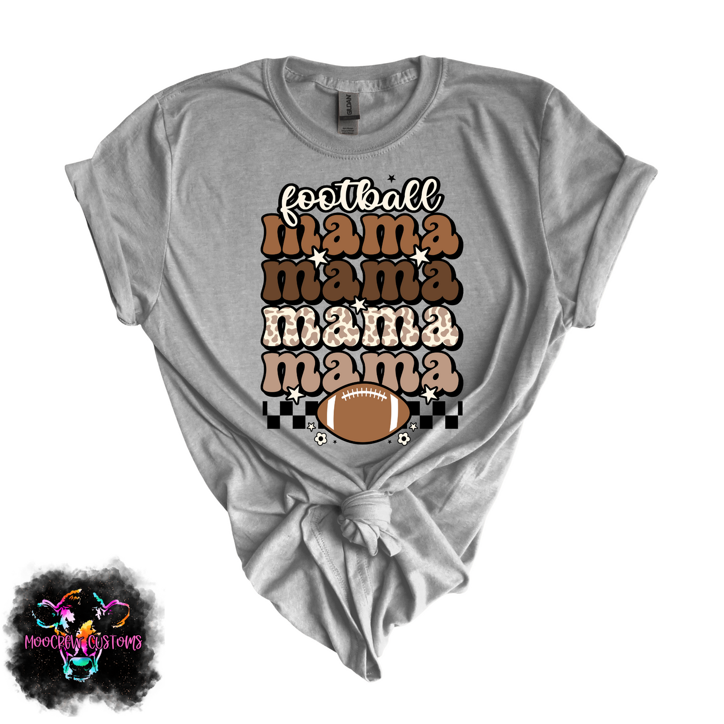 Football Mama Stacked Shirt