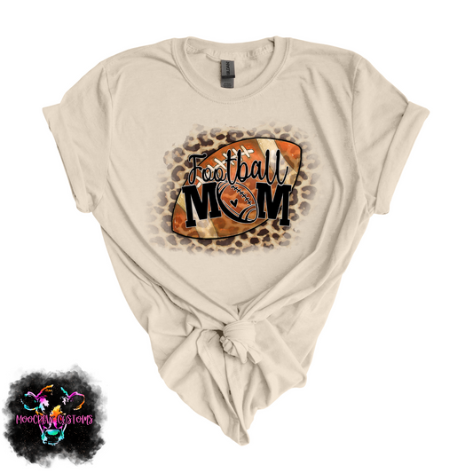 Football Mom Leopard Shirt