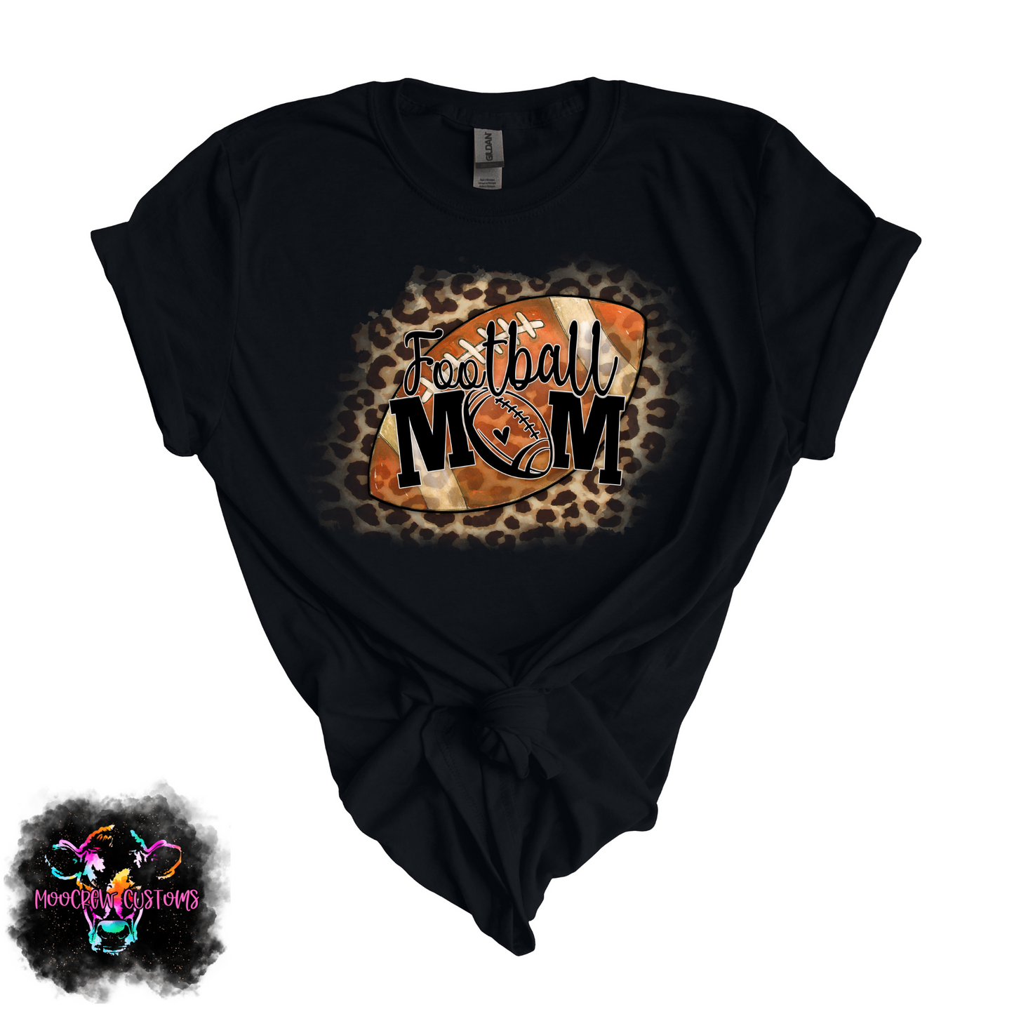 Football Mom Leopard Shirt