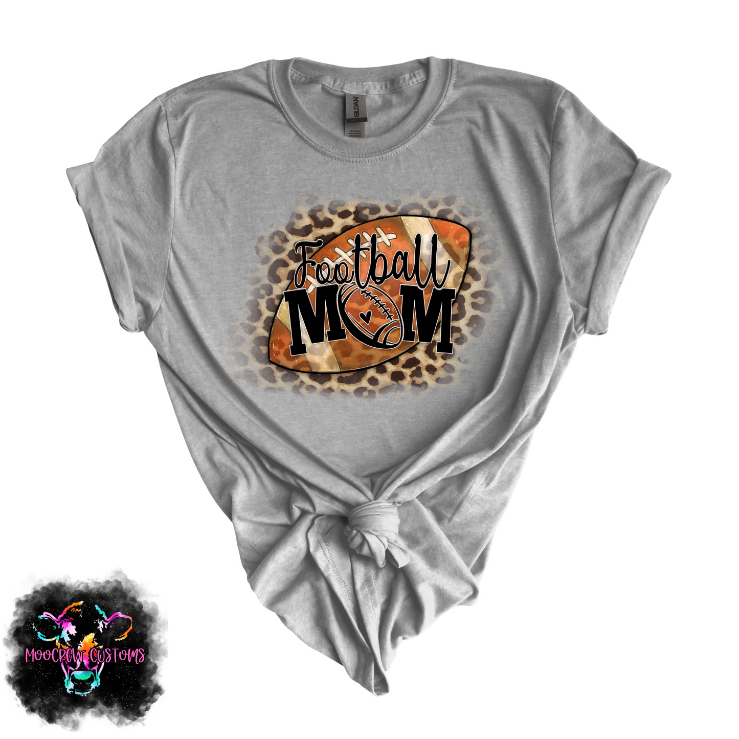 Football Mom Leopard Shirt