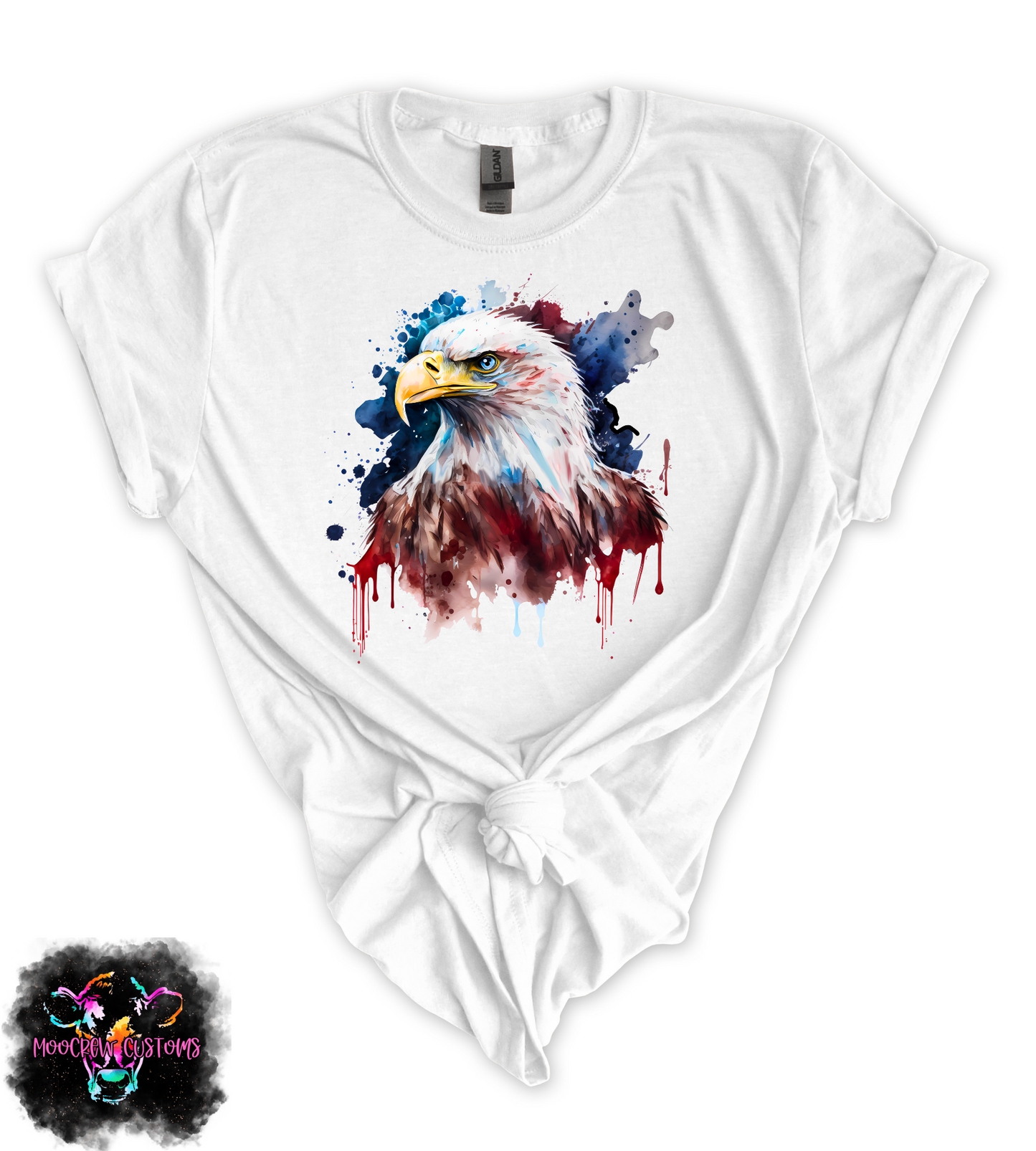 Watercolor Bald Eagle Tshirt