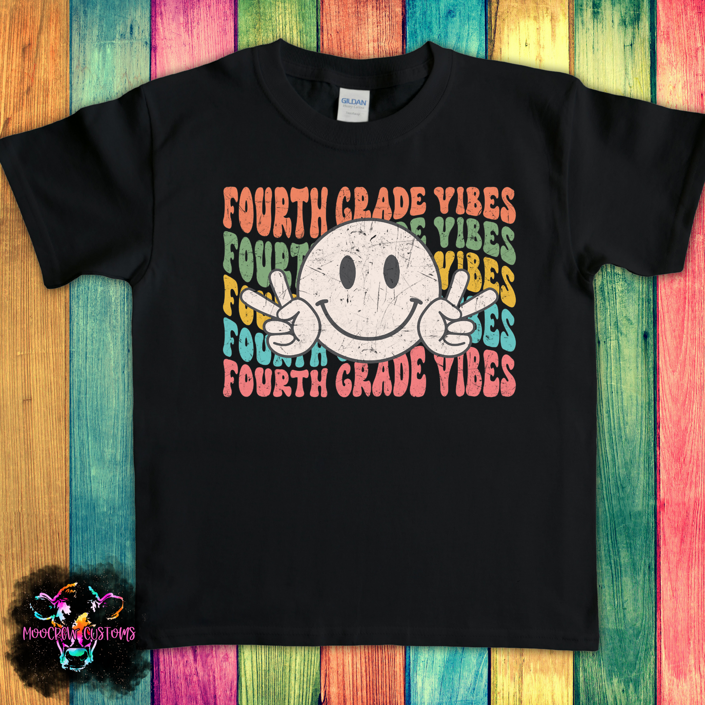 Retro Smiley Grade Youth Tshirt