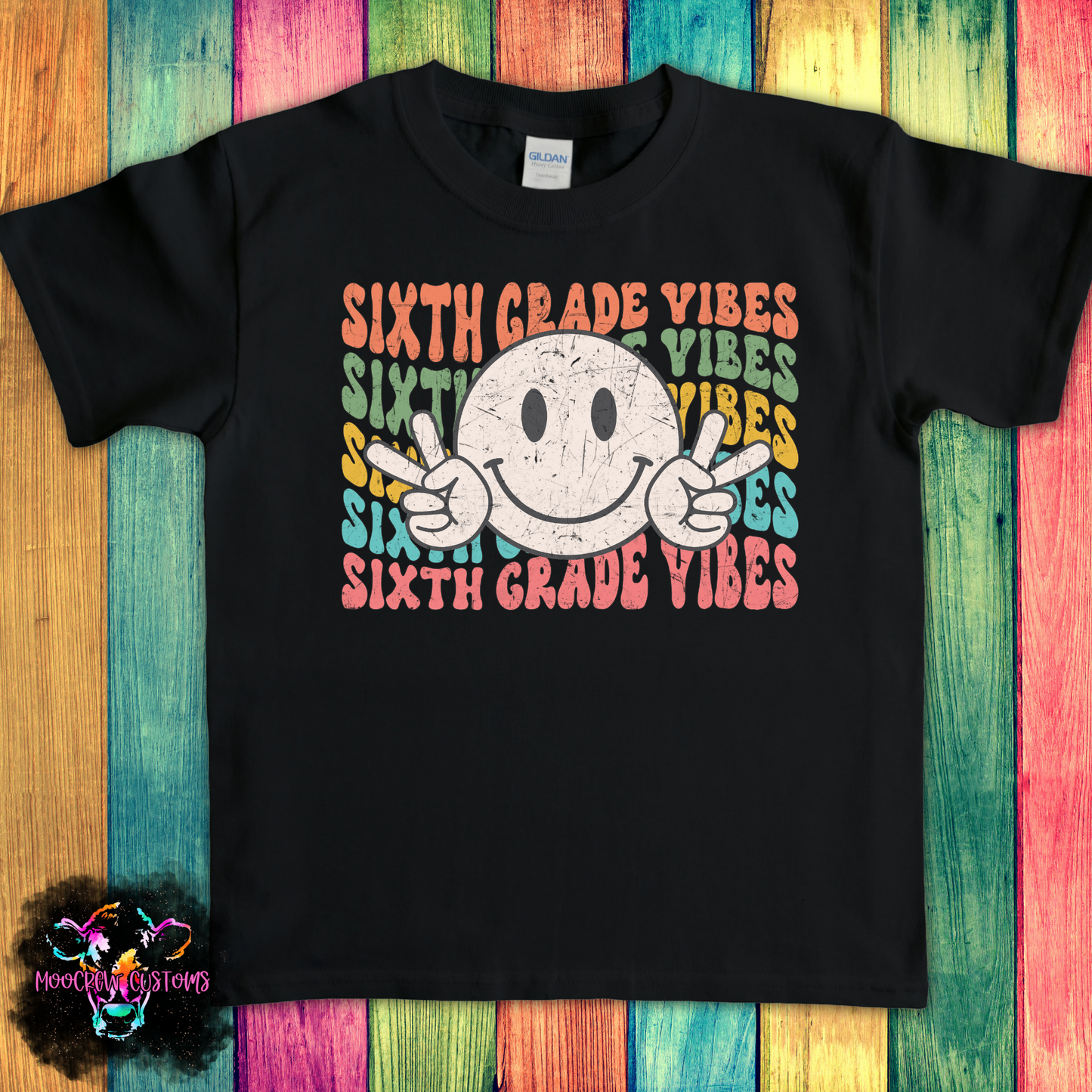 Retro Smiley Grade Youth Tshirt