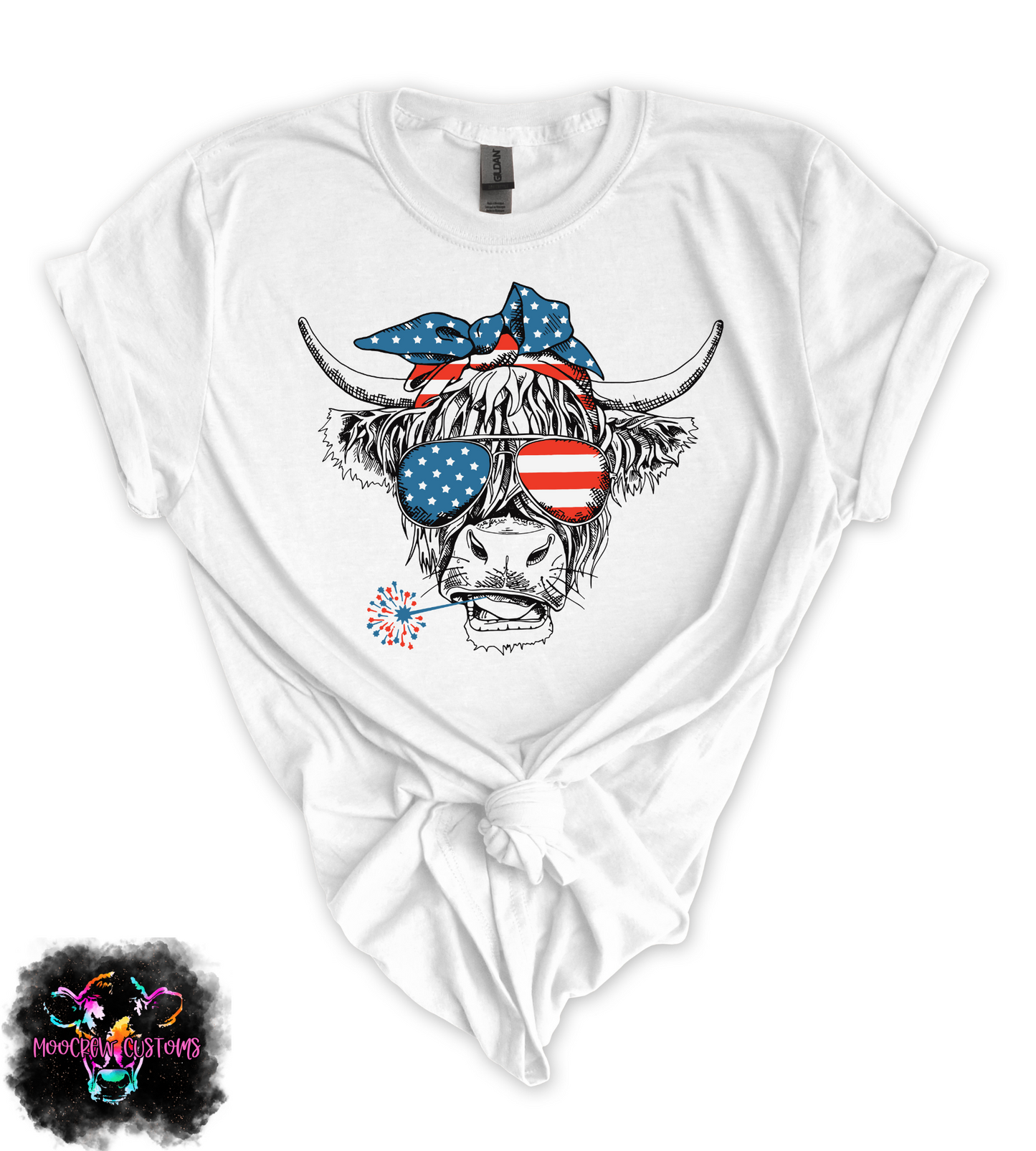Americana Cow Tshirt