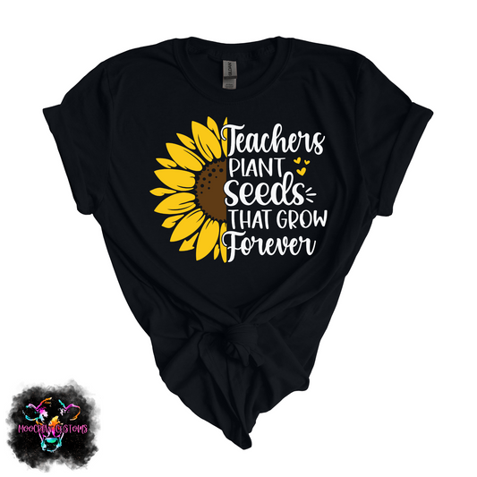 Sunflower Quote Teacher Tshirt