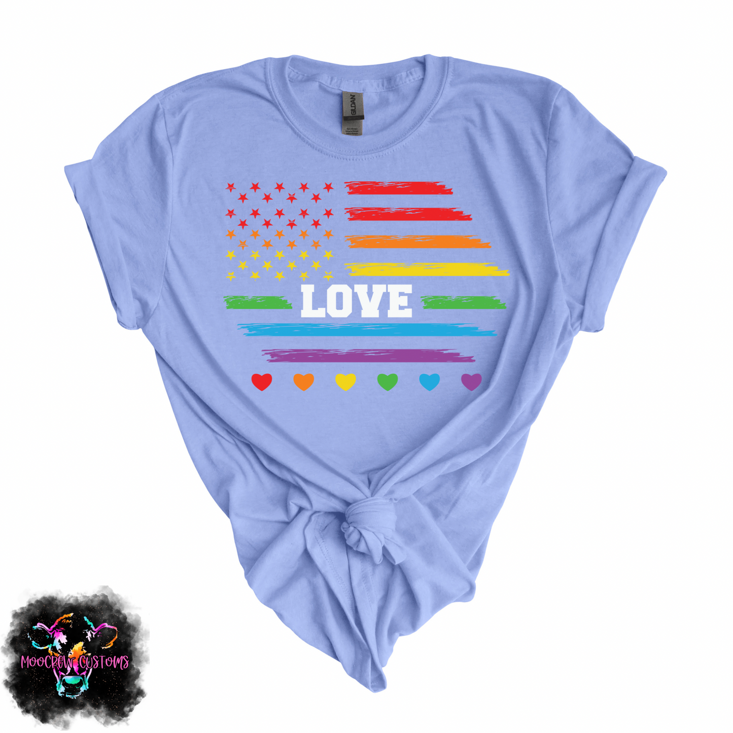 Rainbow Flag LOVE Tshirt