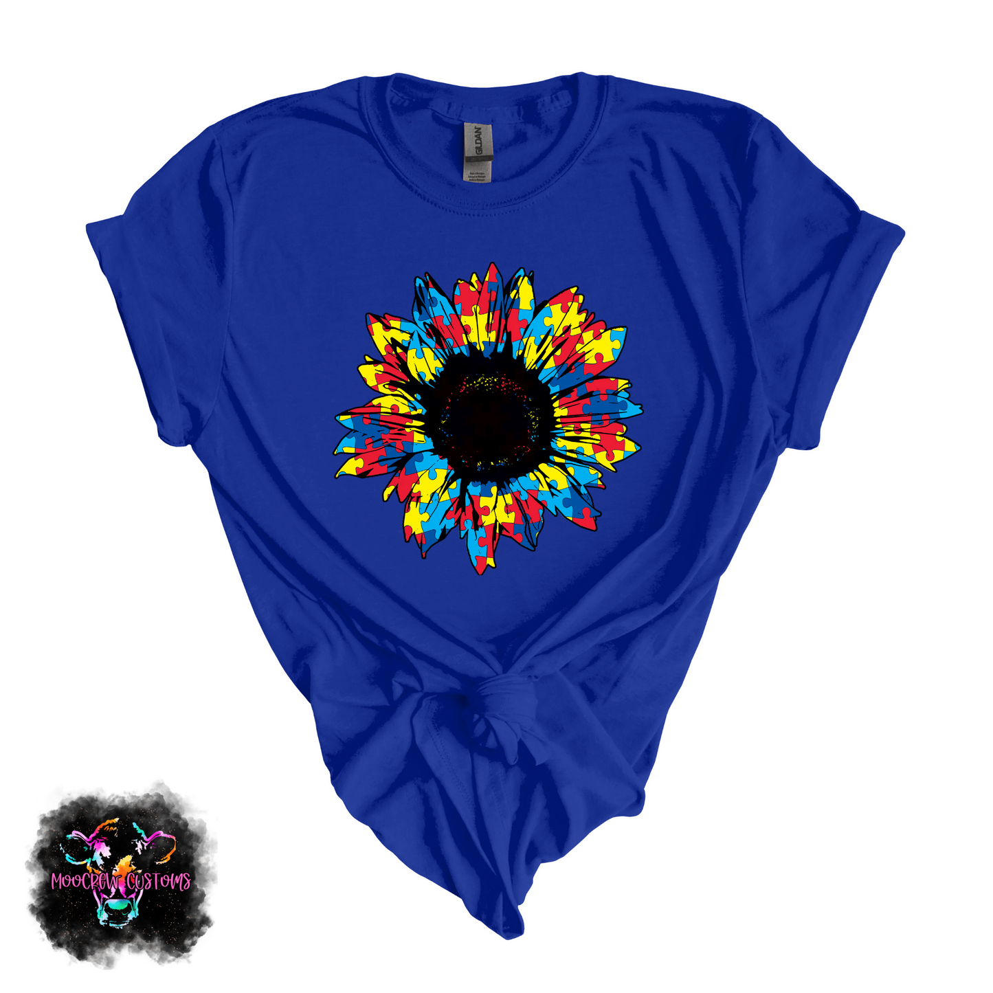 Puzzle Petals Sunflower Tshirt