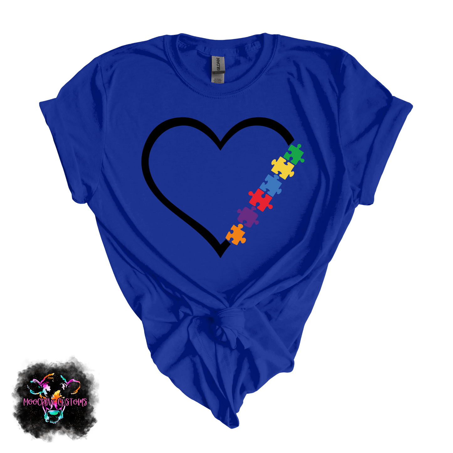 Heart With Puzzle Pieces Tshirt