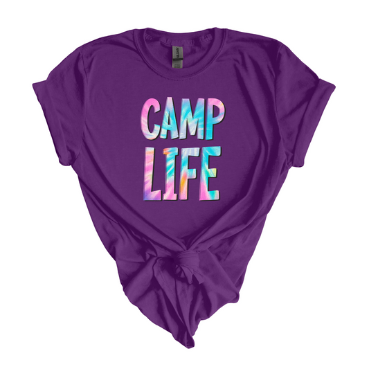 Camp Life Tie Dye Tshirt