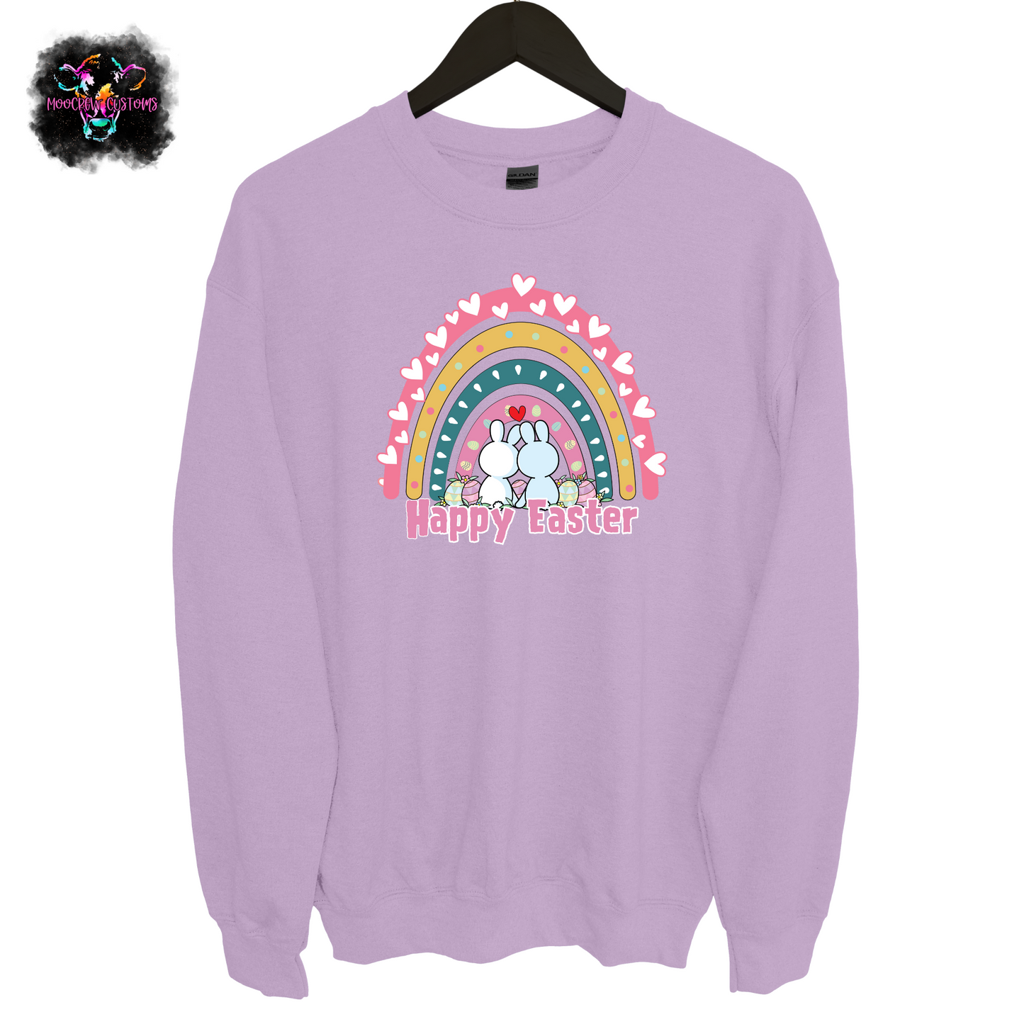 Happy Easter Rainbow Crewneck