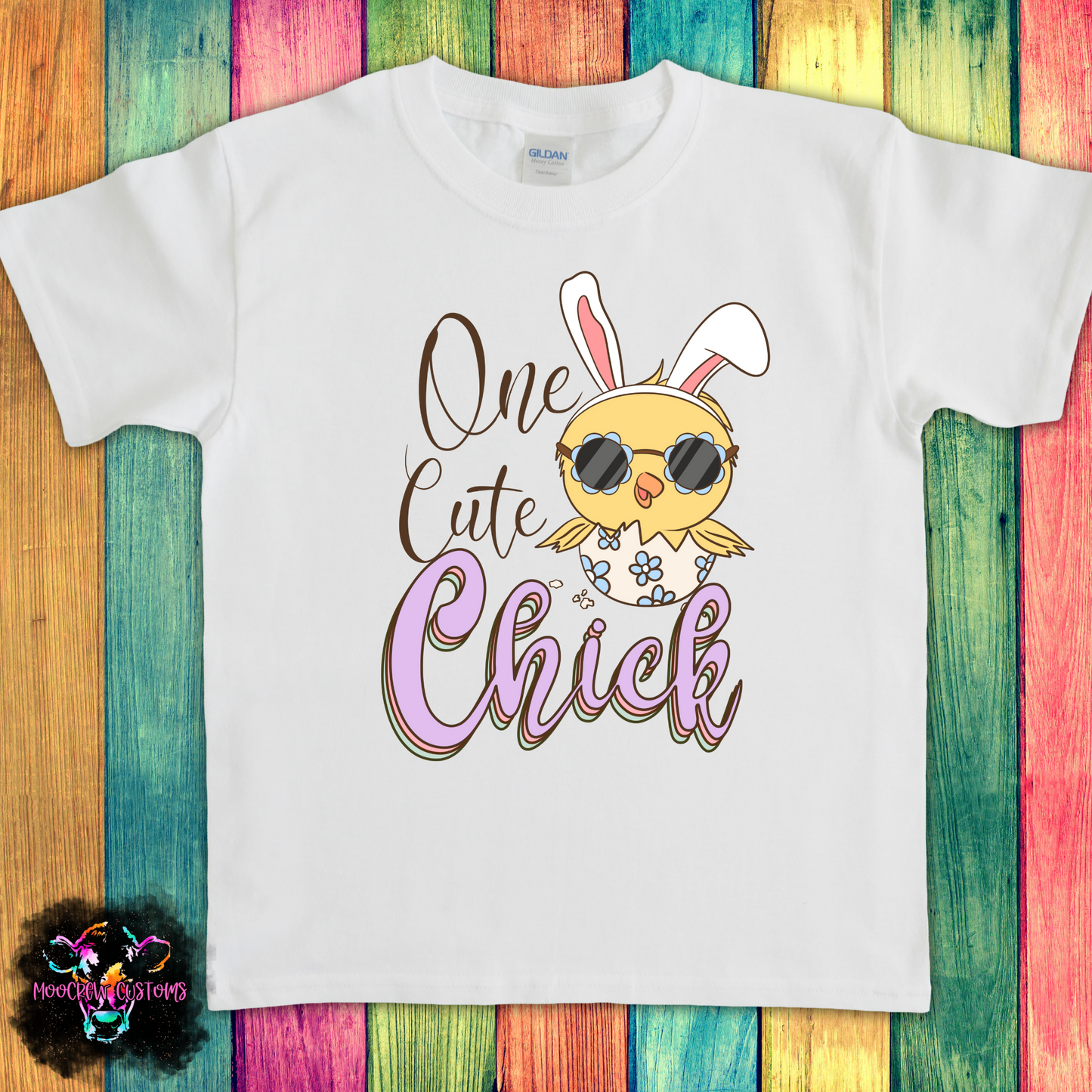 One Cute Chick Kids Tshirt