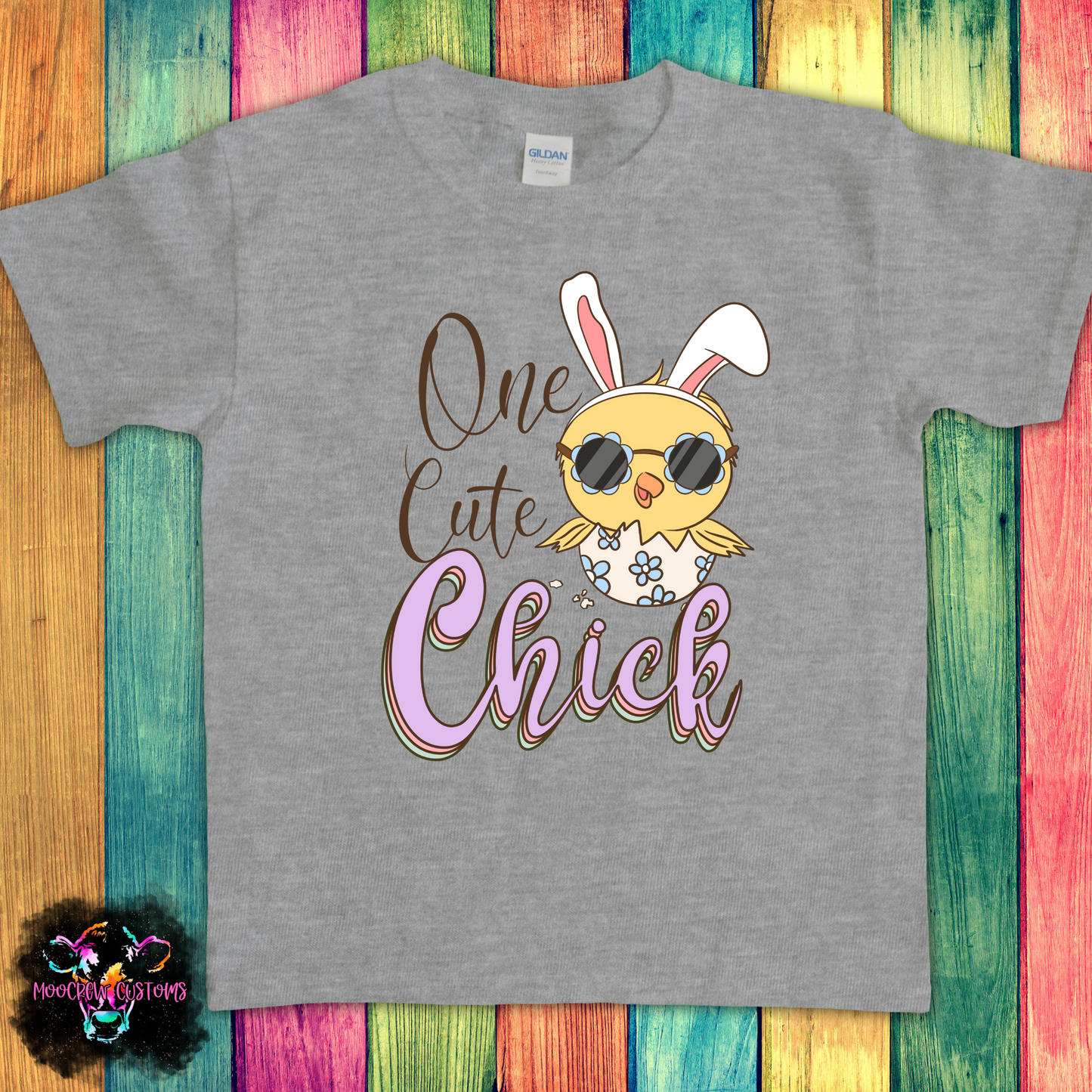 One Cute Chick Kids Tshirt