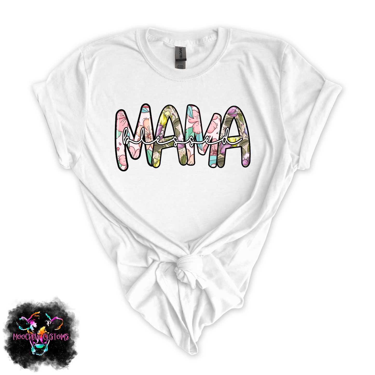 Blessed Mama Floral Tshirt