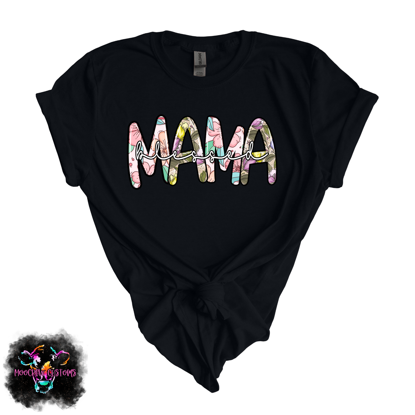 Blessed Mama Floral Tshirt