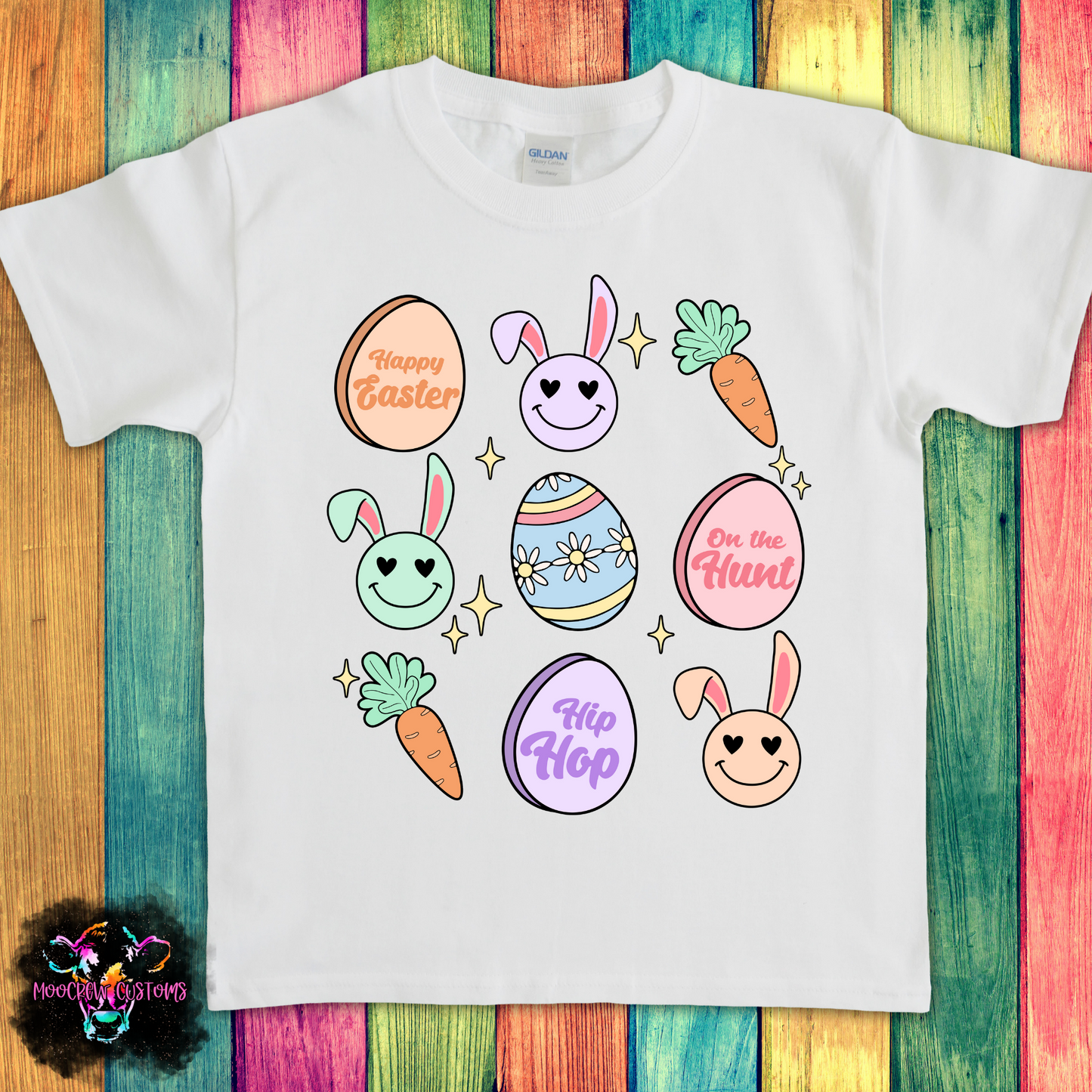 Easter Tic Tac Toe Kids Tshirt