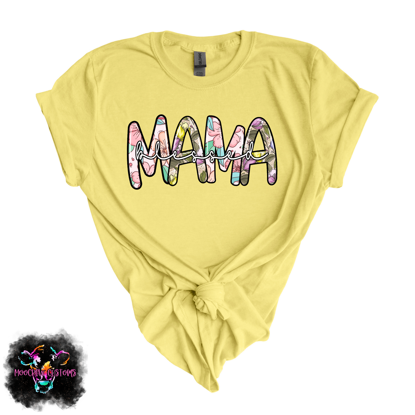 Blessed Mama Floral Tshirt