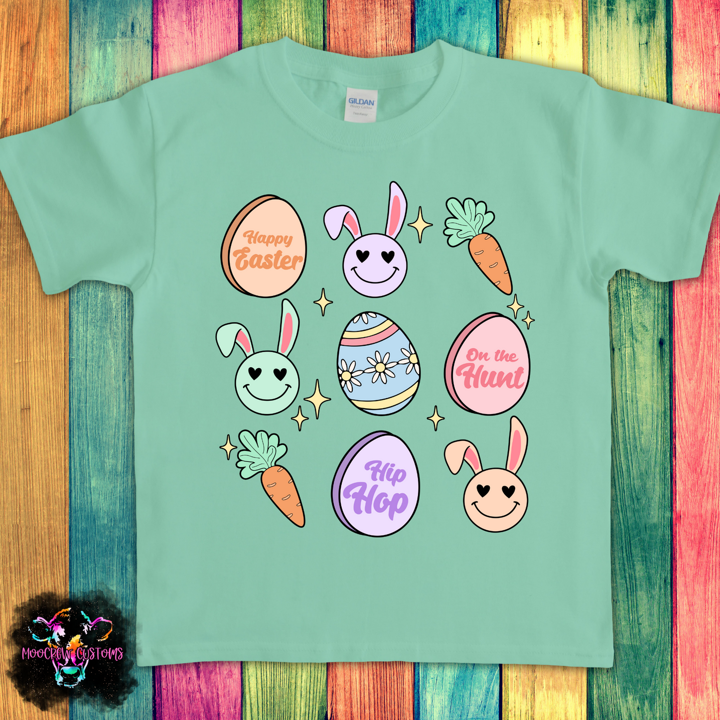 Easter Tic Tac Toe Kids Tshirt