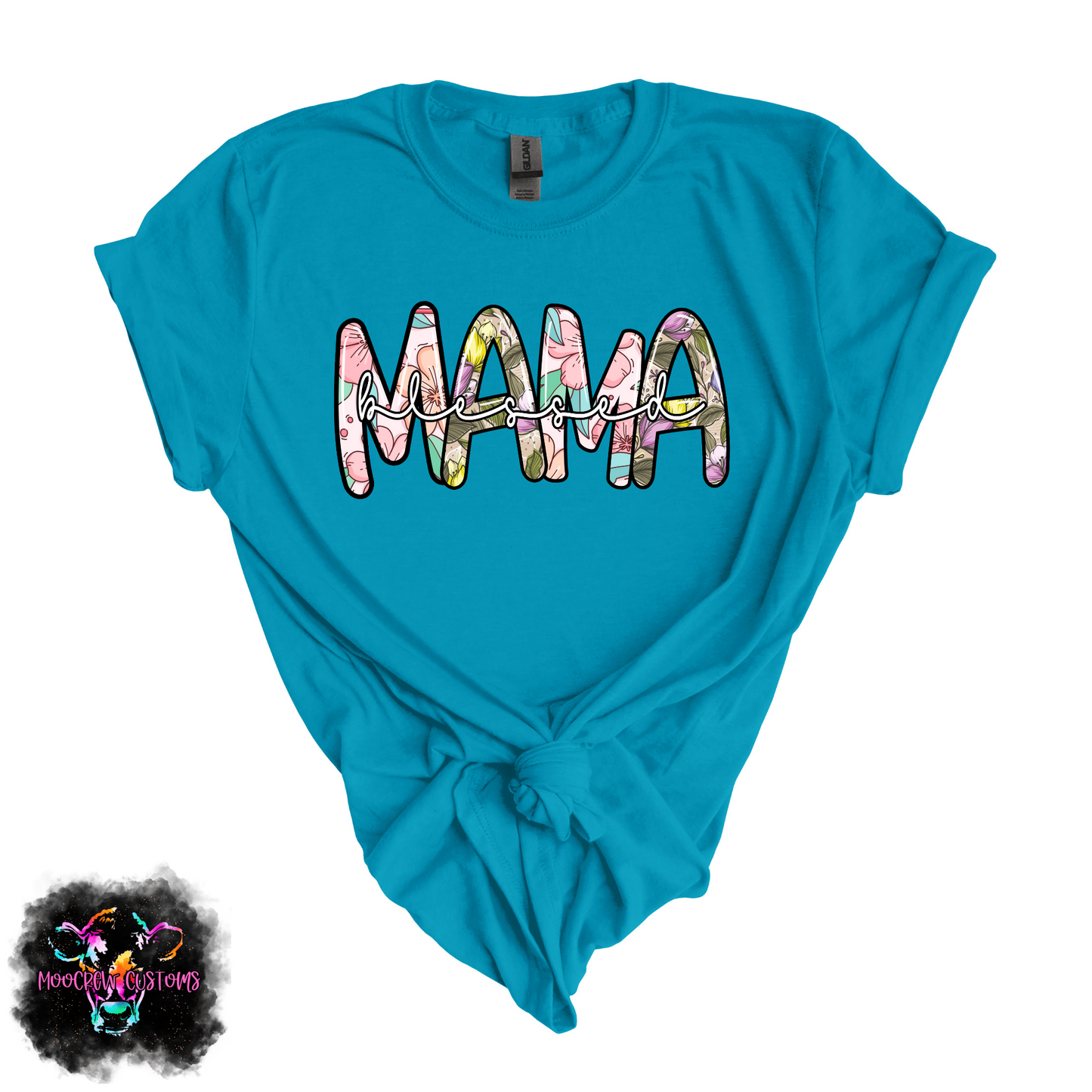 Blessed Mama Floral Tshirt