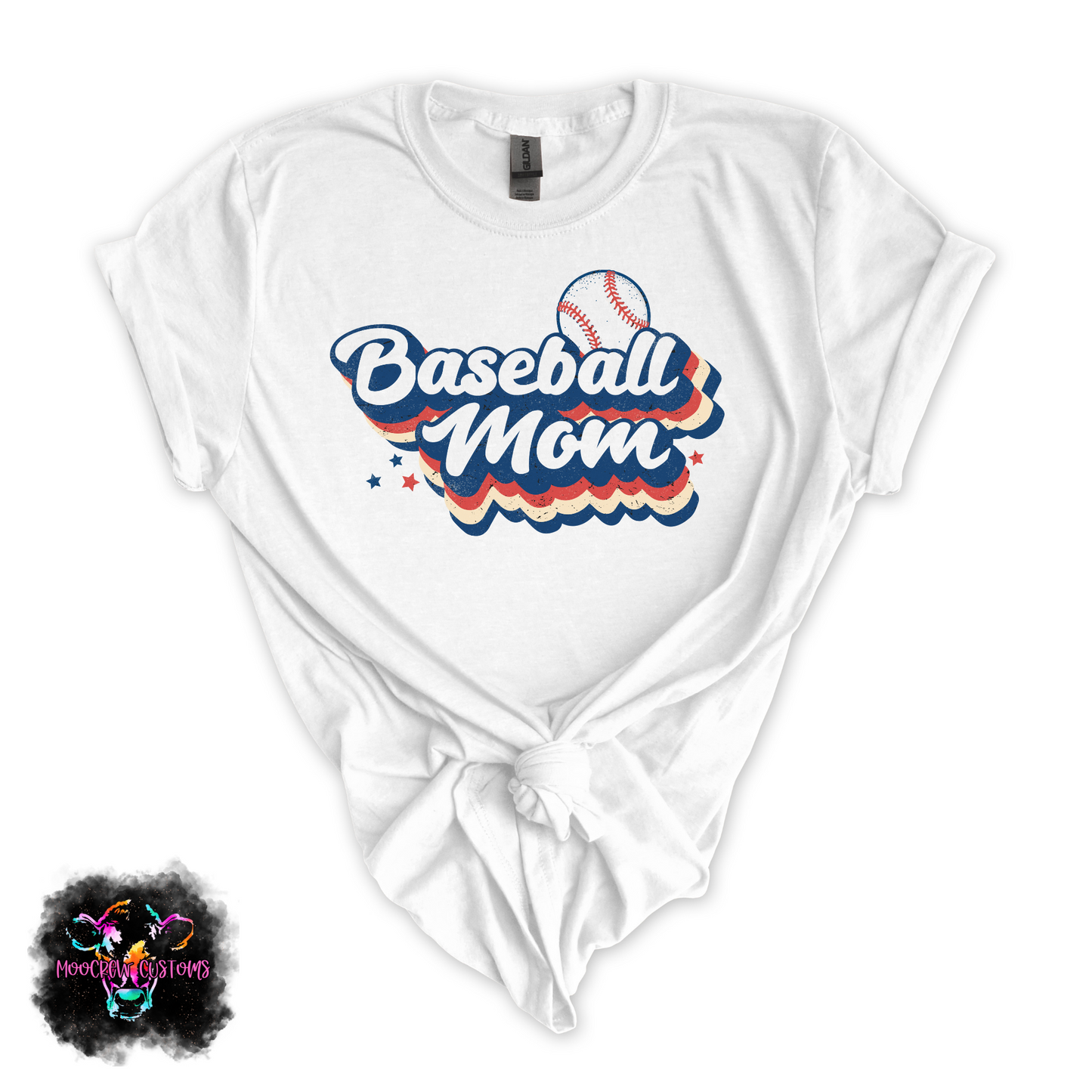 Retro Baseball Mom Tshirt