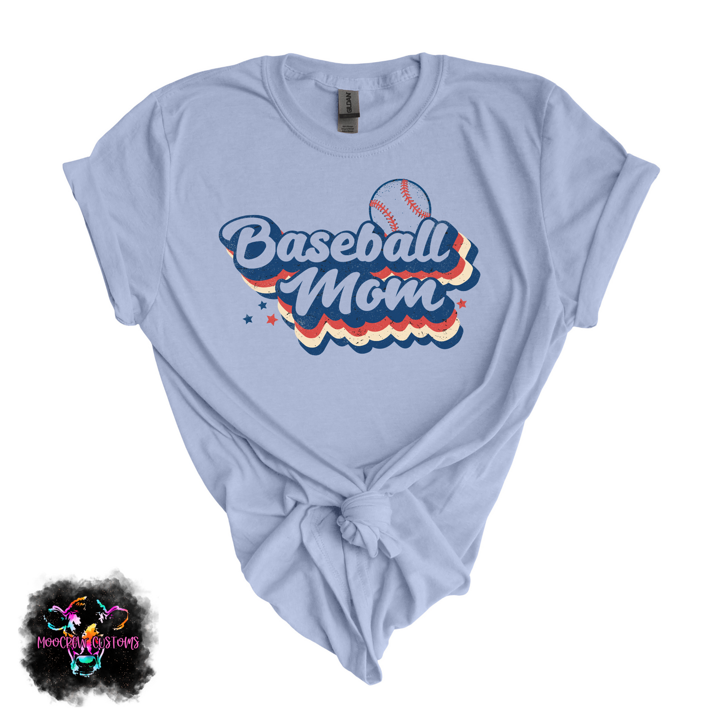 Retro Baseball Mom Tshirt