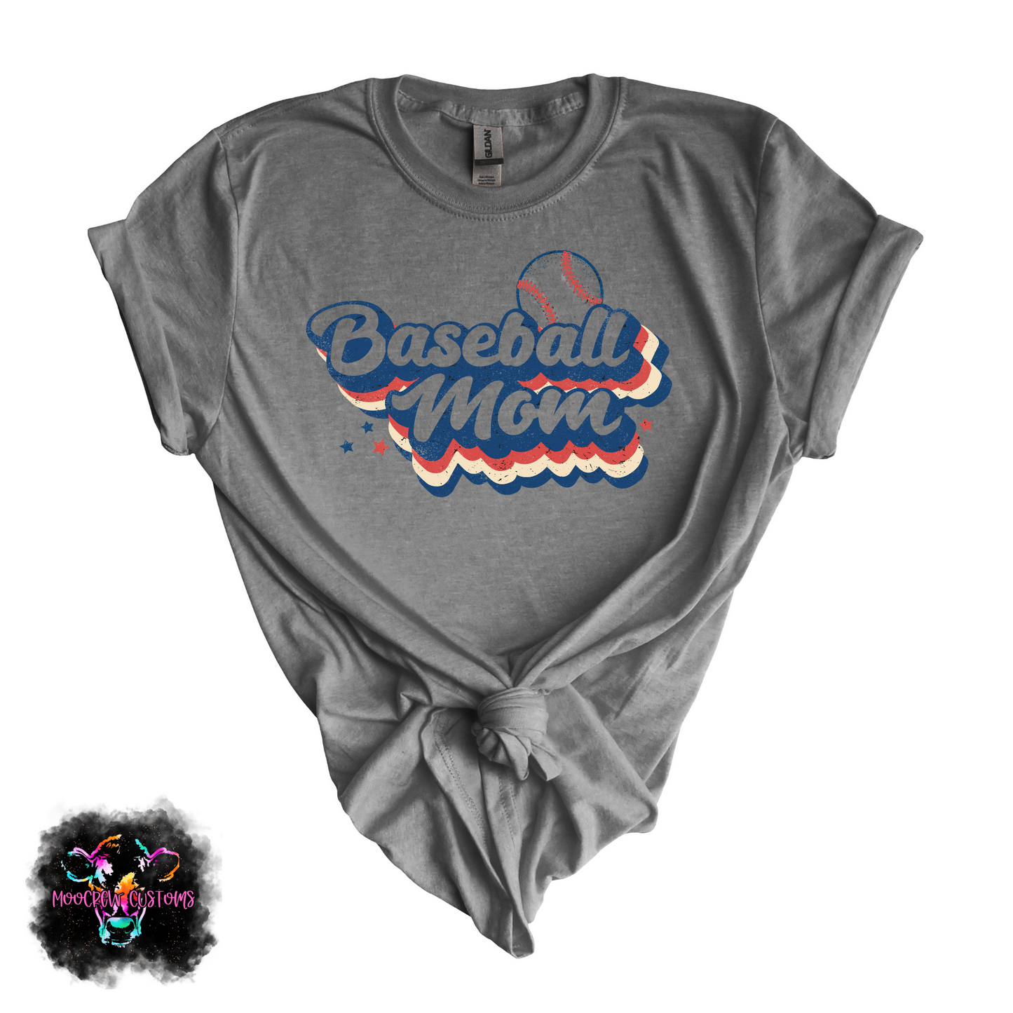 Retro Baseball Mom Tshirt