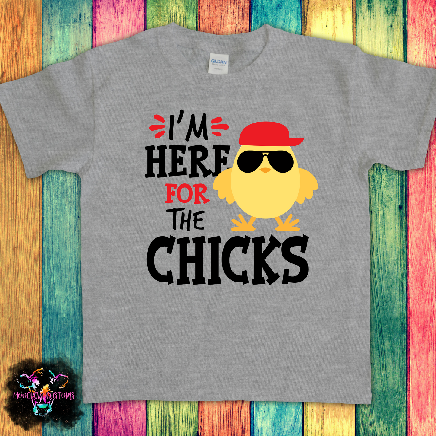 I'm Here For The Chicks Kids Tshirt