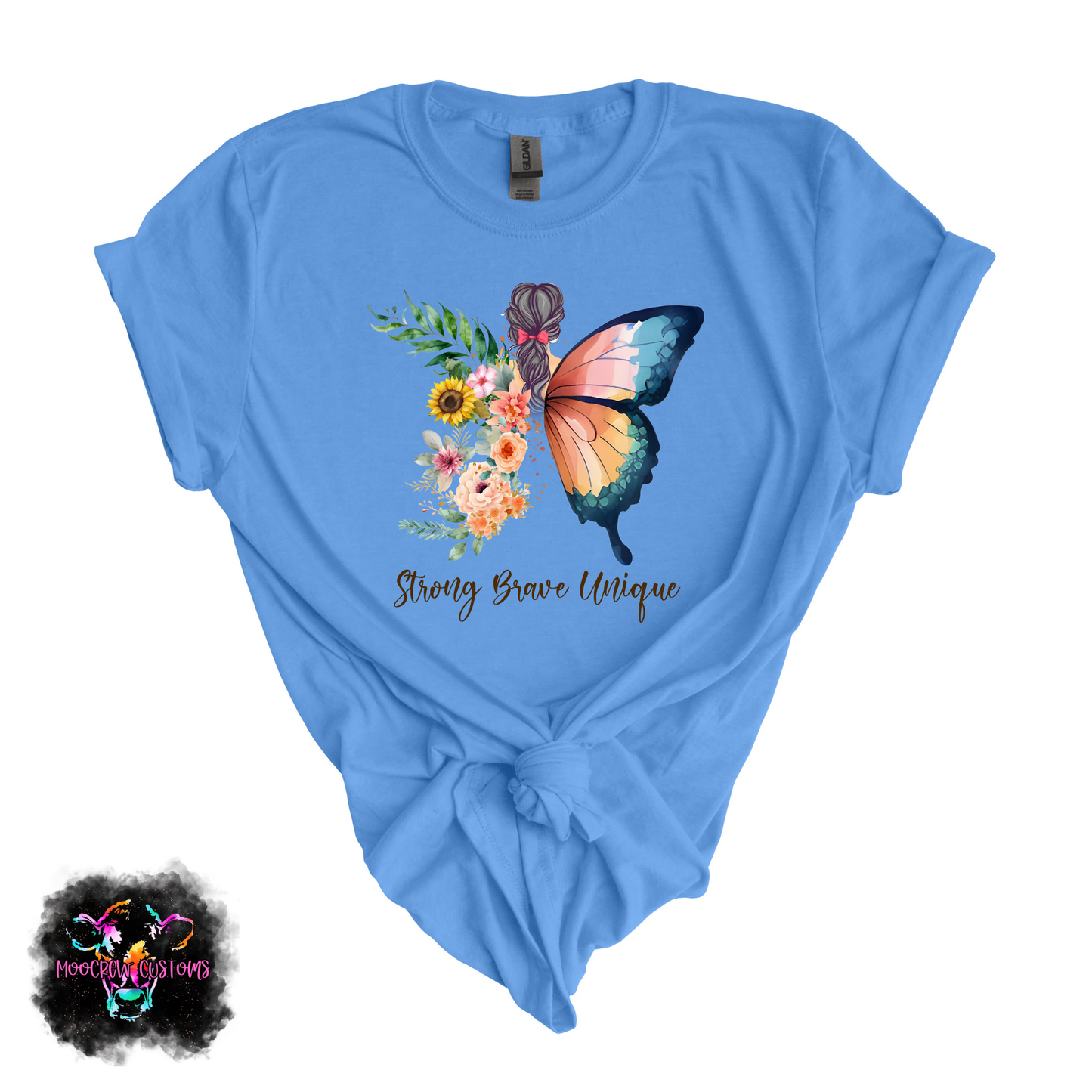 Floral Butterfly Womens Tshirt