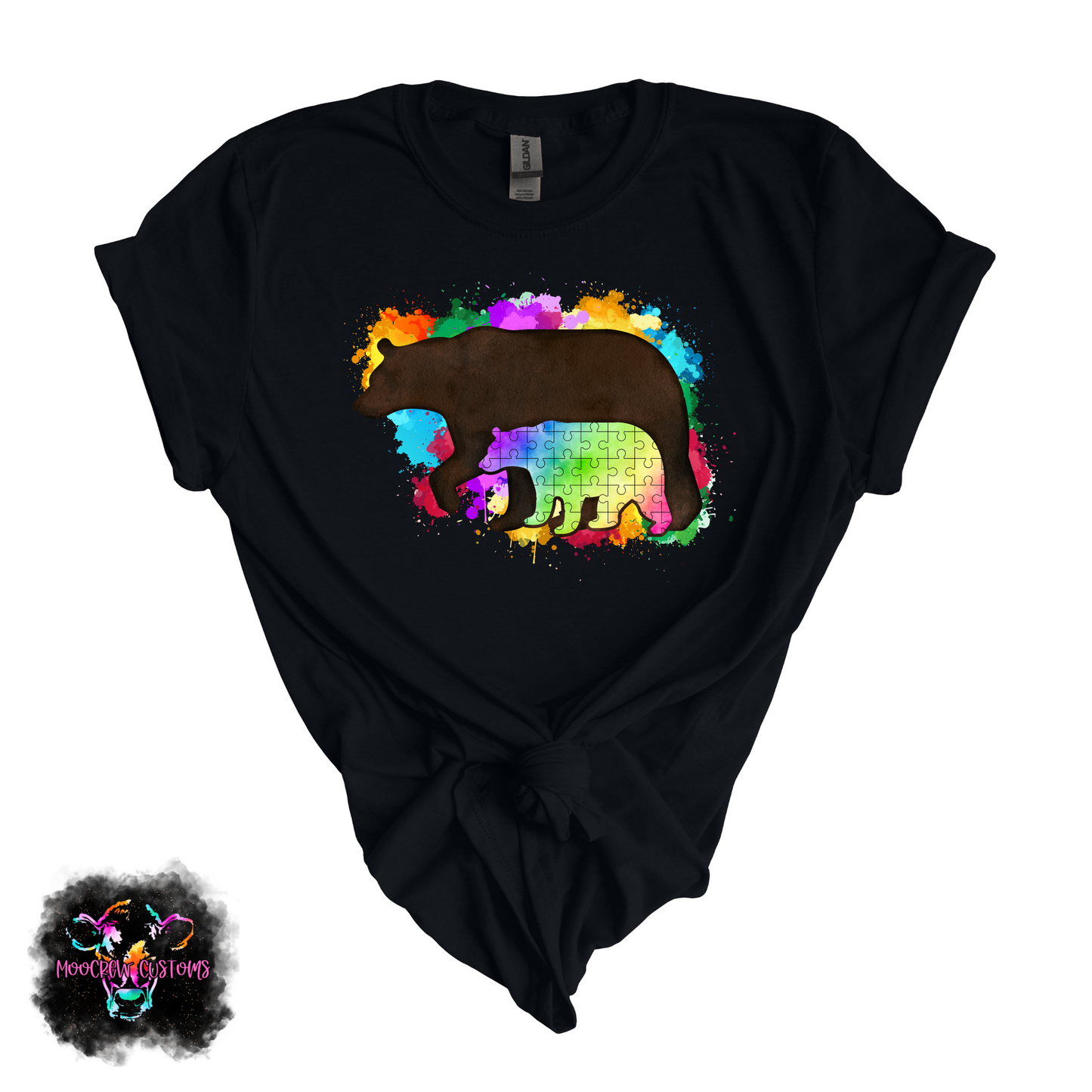 Mama & Baby Bear Autism Awareness Tshirt