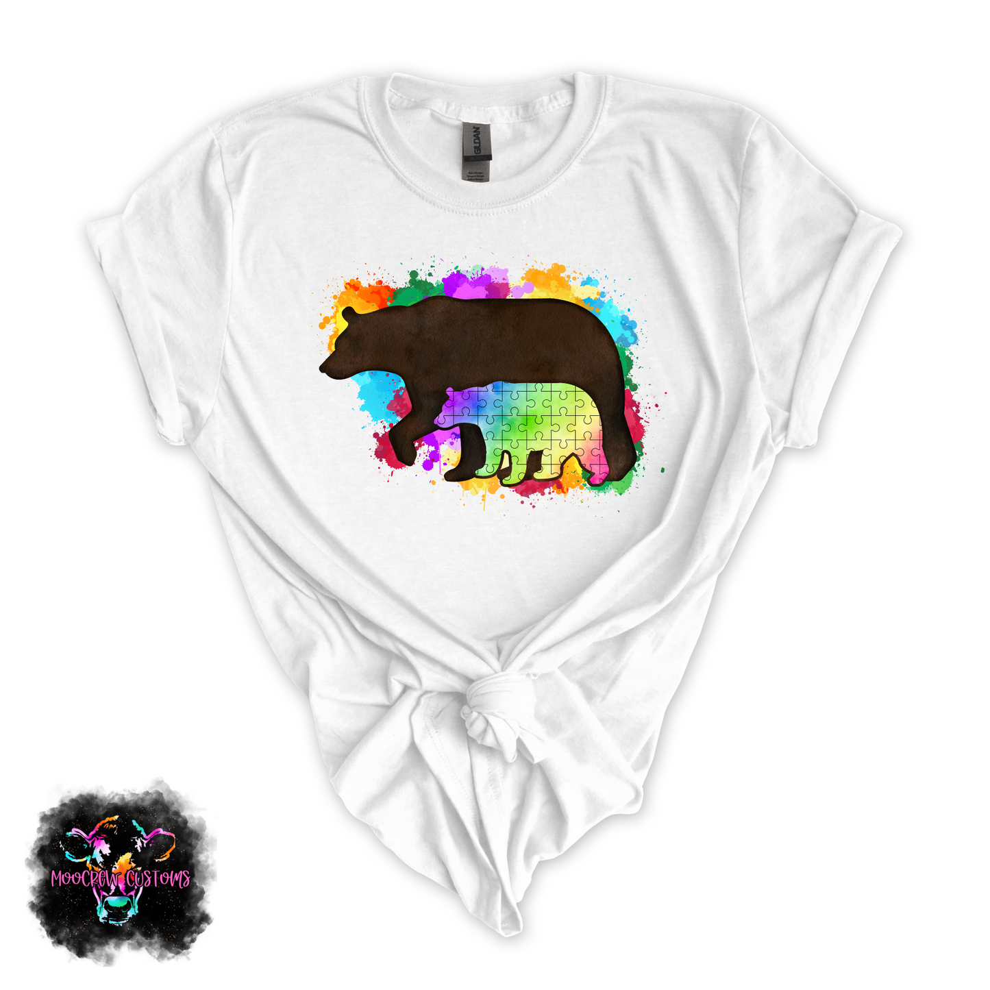 Mama & Baby Bear Autism Awareness Tshirt