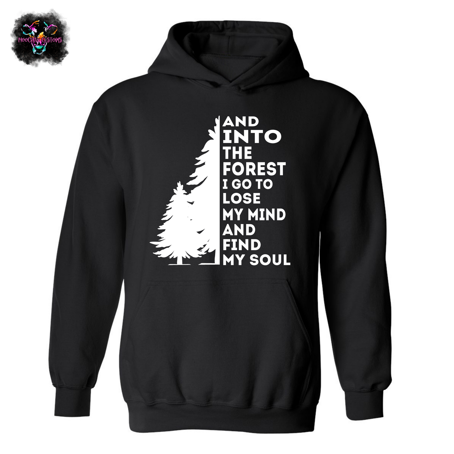 Into The Forest I Go Tree Sweatshirt