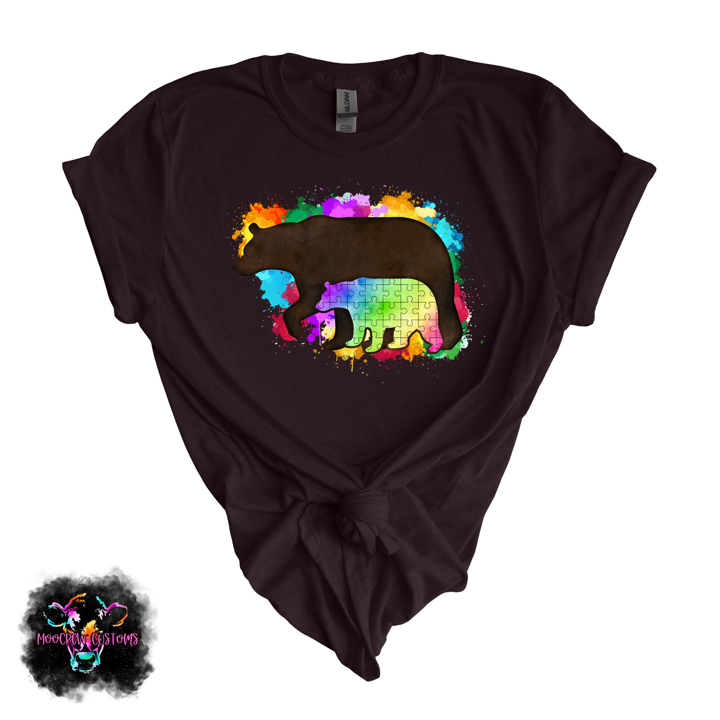 Mama & Baby Bear Autism Awareness Tshirt