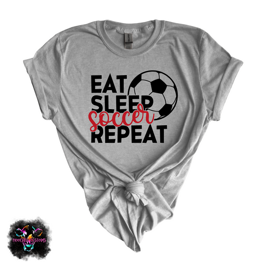 Eat Sleep Soccer Repeat Tshirt