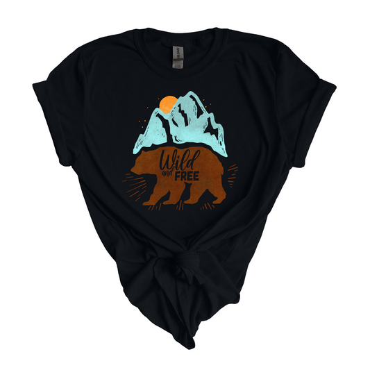 Wild And Free Bear Tshirt
