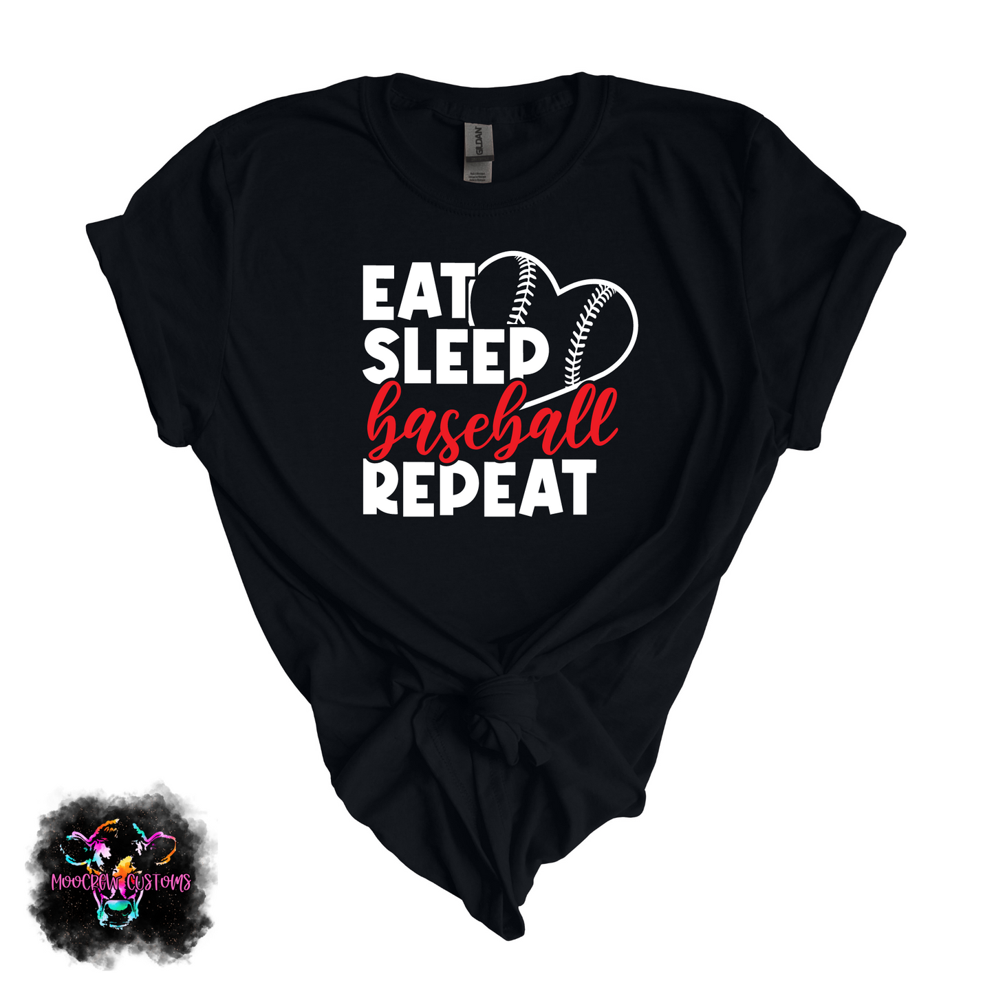 Eat Sleep Baseball Repeat Tshirt