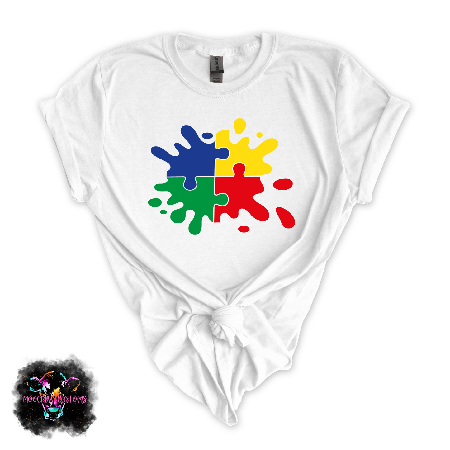 Paint Splatter Autism Awareness Tshirt