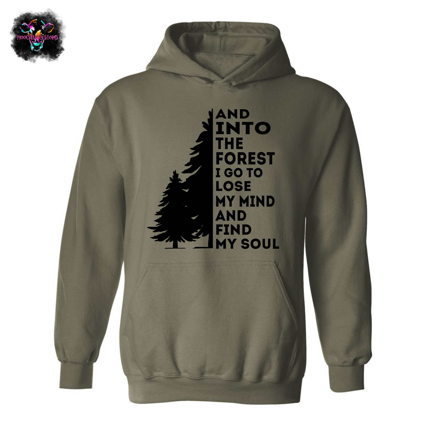 Into The Forest I Go Tree Sweatshirt