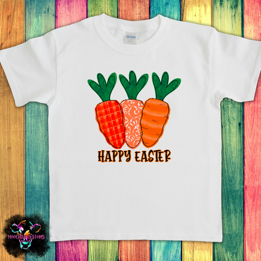 Happy Easter Carrot Kids Tshirt