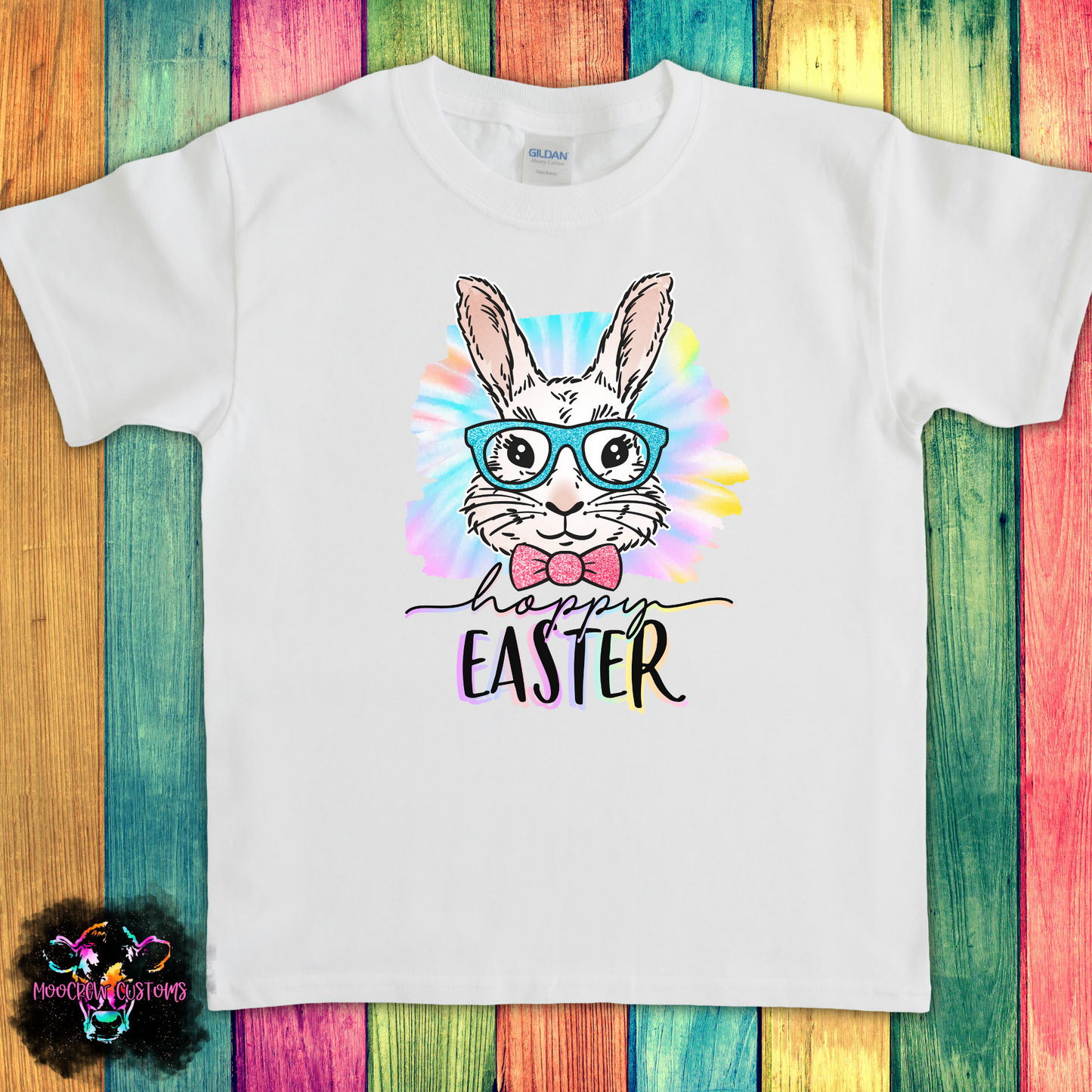 Happy Easter Boy Bunny Kids Tshirt