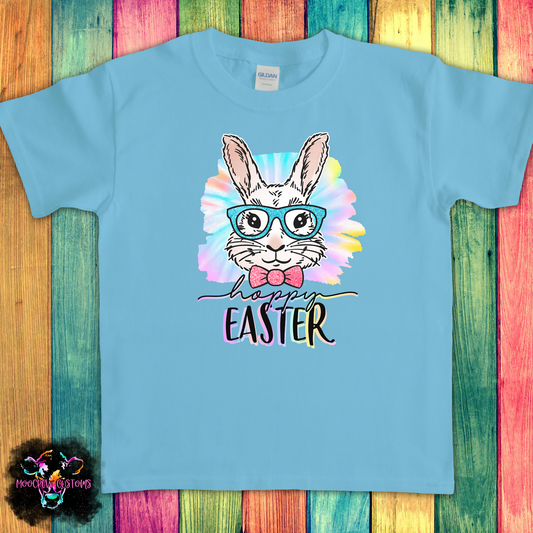 Happy Easter Boy Bunny Kids Tshirt