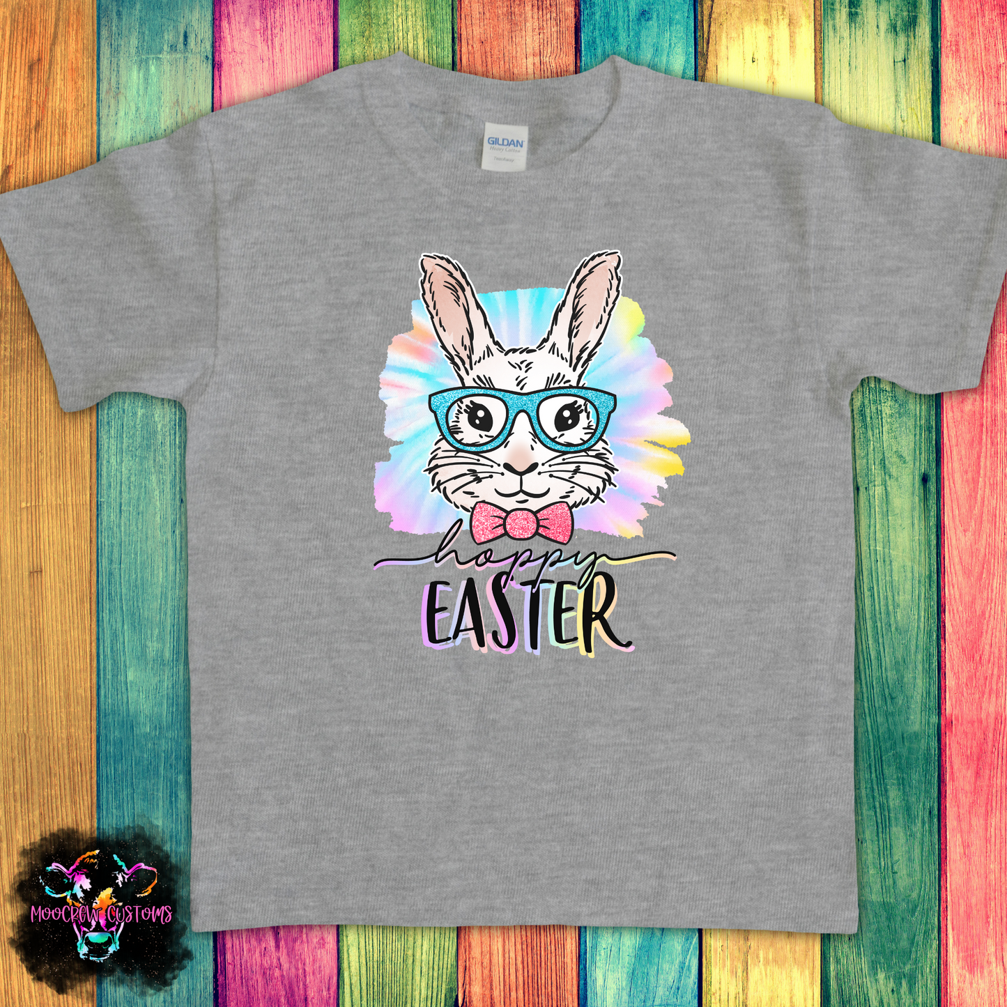 Happy Easter Boy Bunny Kids Tshirt