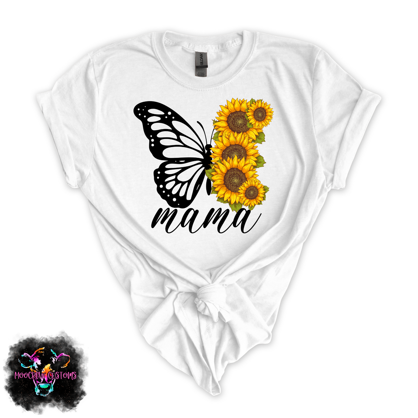 Butterfly and Sunflower Mama Tshirt