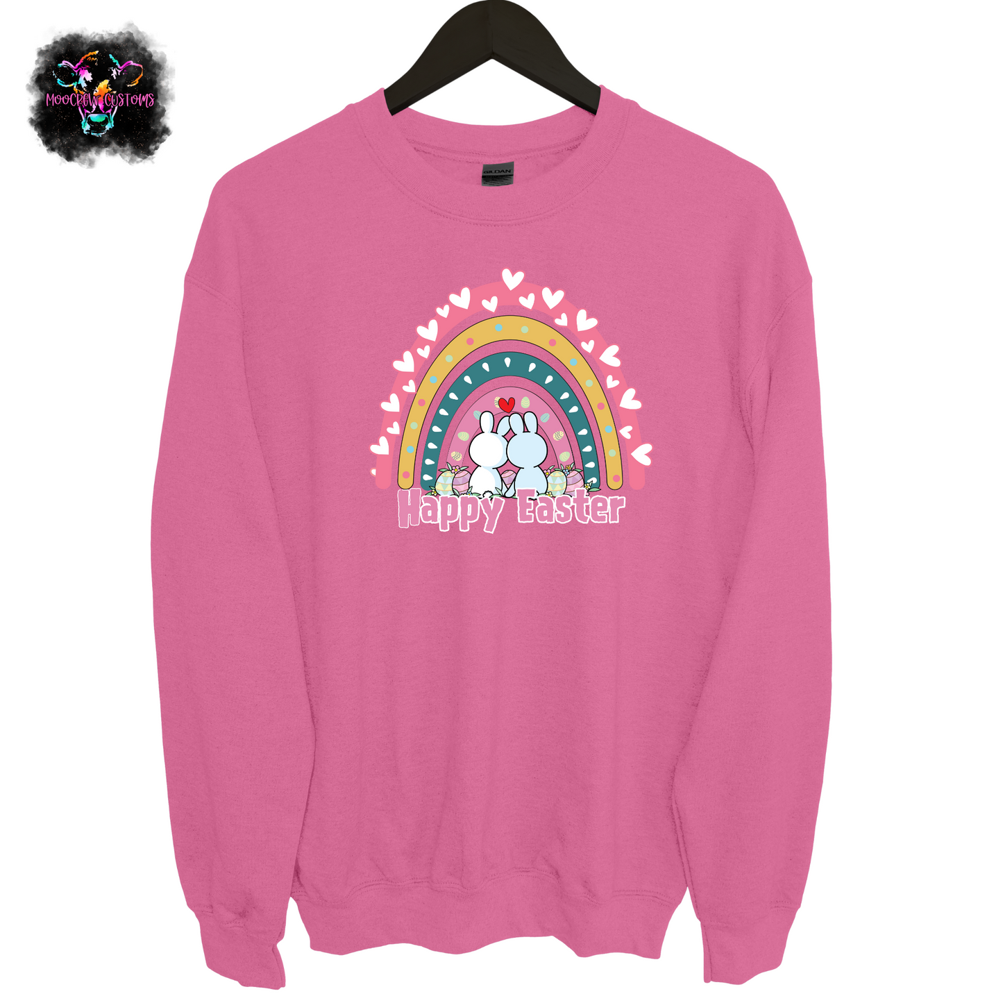 Happy Easter Rainbow Crewneck